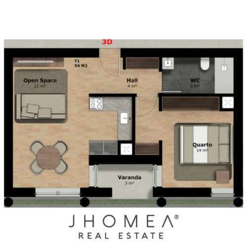 Apartamento T1 | VACIVUS – Rio Tinto, Porto