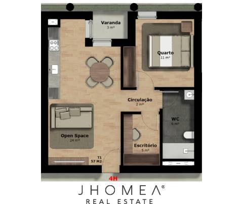 Apartamento T1+1 | VACIVUS – Rio Tinto, Porto