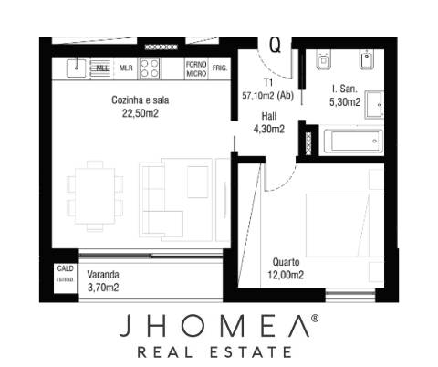 Apartamento T1 | ESSENCE - Aradas, Aveiro