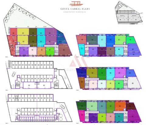 Apartamento T1 no empreendimento Costa Cabral Flats em Paranhos, Porto