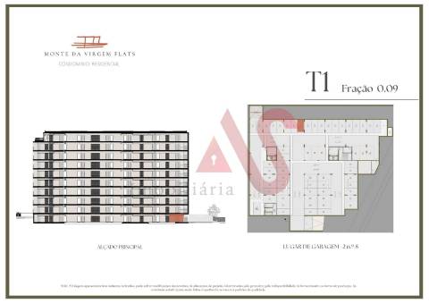 Apartamento T1 Inserido no Empreendimento Monte da Virgem Flats em Vila Nova de Gaia