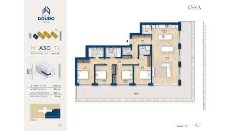 Apartamento T4 com Varanda no Marina Douro