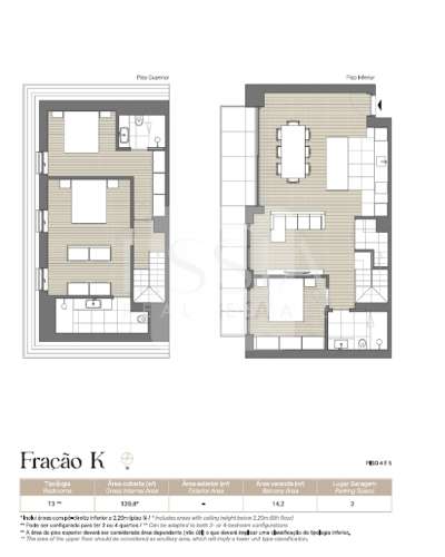 Apartamento T3 Duplex com Varanda no Serralves 239 em Lordelo do Ouro