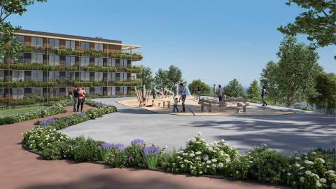 Apartamento T3 com Varanda e Vista Rio no Marina Douro