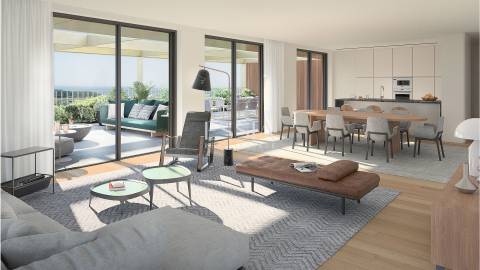 Apartamento T3 com Varanda e Vista Rio no Marina Douro