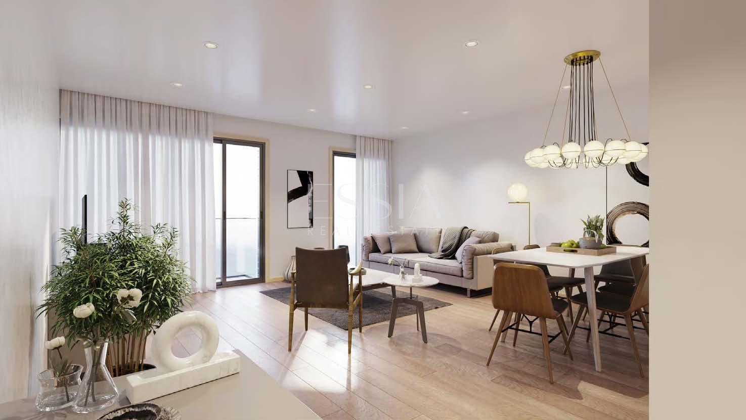 Apartamento T0  junto ao Jardim Paulo Vallada com Varanda