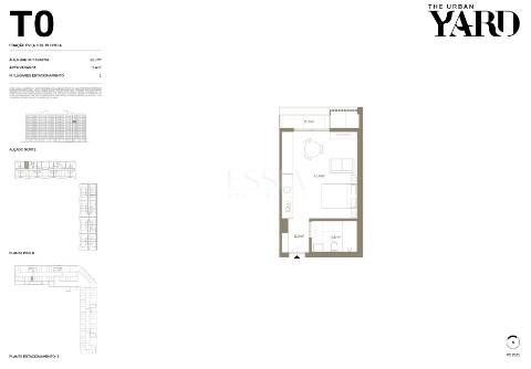 Apartamento T0 com Varanda no The Yard Urban