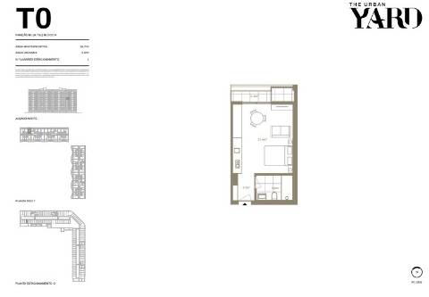 Apartamento T0 com Varanda no The Yard Urban