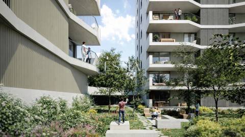 Apartamento T2 com Varanda de 15m2 no The Yard Urban