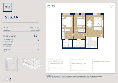 Apartamento T2 no Antas Atrium
