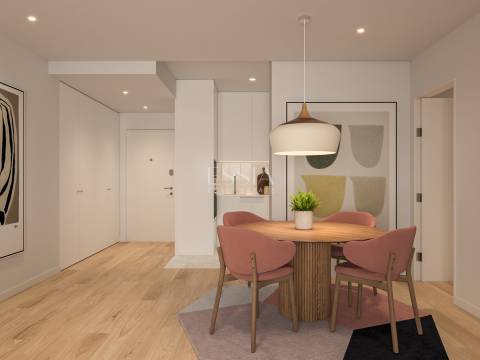 Apartamento T2 com varanda no Antas Atrium