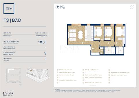 Penthouse T3 no Antas Atrium