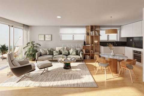 Apartamento T1 com Varanda em Canidelo no Arrábida Green Avenue