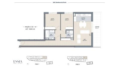 Apartamento T2 com Varanda e Garagem no Senhora do Porto 249