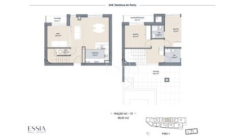 T2 Duplex com Varanda e Terraço no Senhora do Porto 249