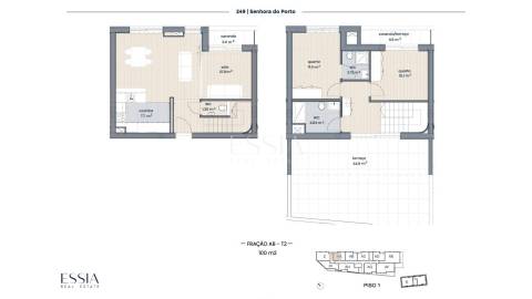 T2 Duplex com Varanda e Terraço no Senhora do Porto 249