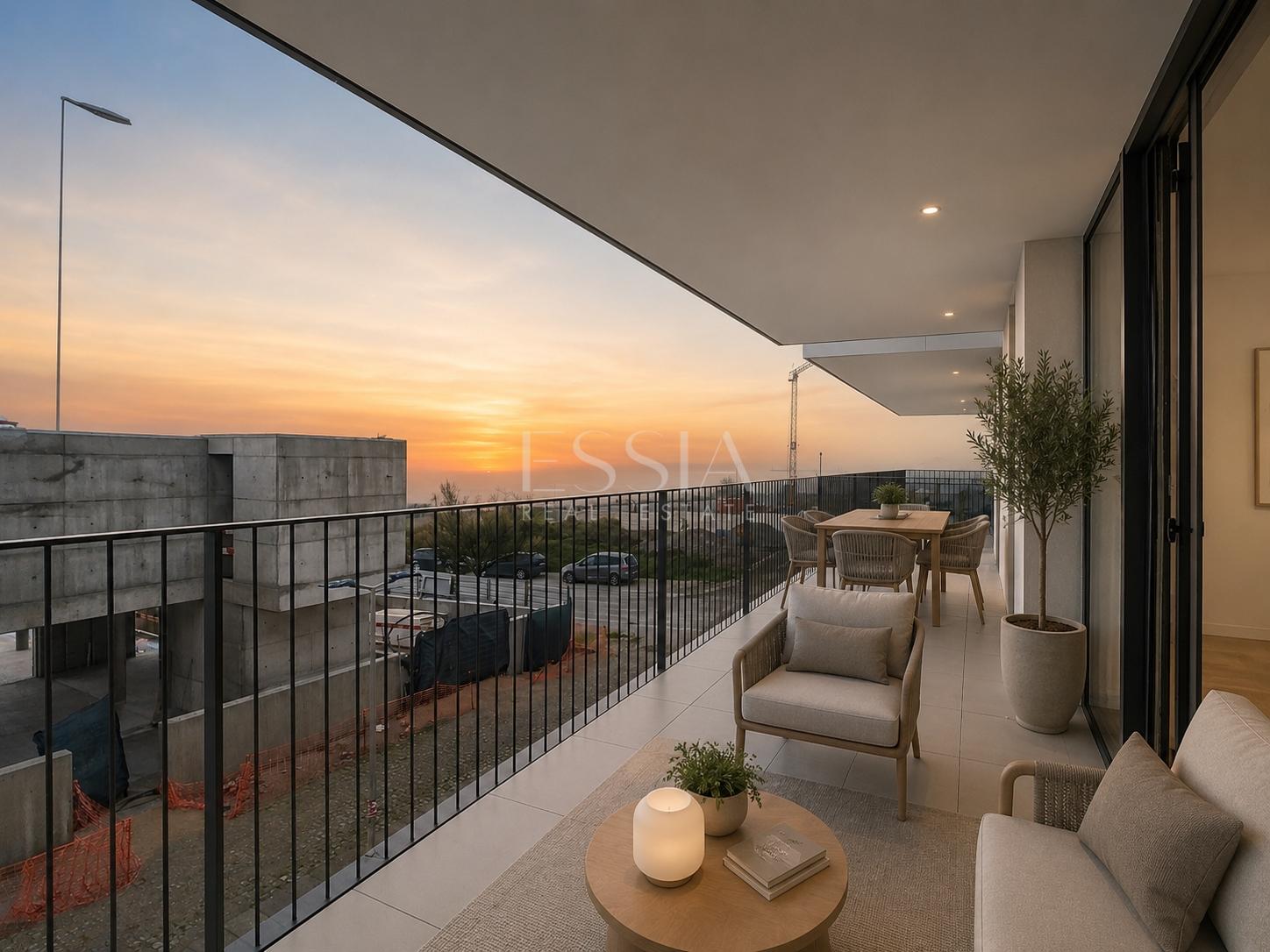 Apartamento T3 com varandas próximo ao mar em Canidelo, Vila Nova Gaia
