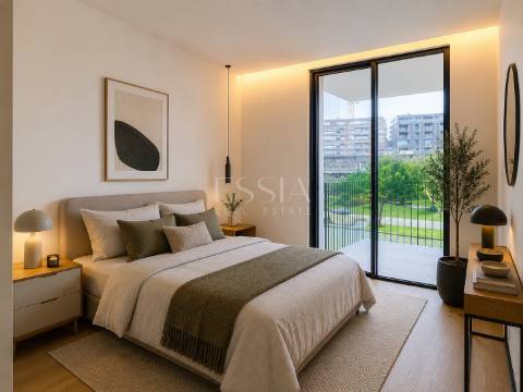 Apartamento T3 com varandas próximo ao mar em Canidelo, Vila Nova Gaia