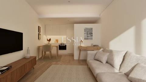 Apartamento T0 com garagem no CC FLATS