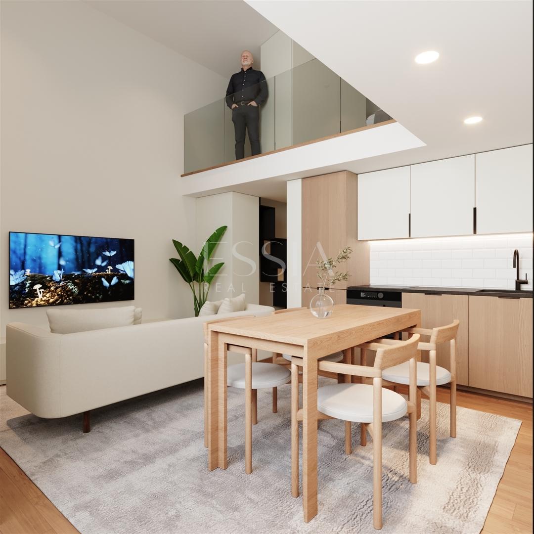 Apartamento T2 com Mezanino e Varanda no Urban Terraza