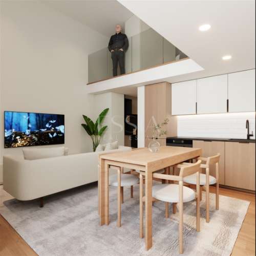 Apartamento T2 com Mezanino e Varanda no Urban Terraza
