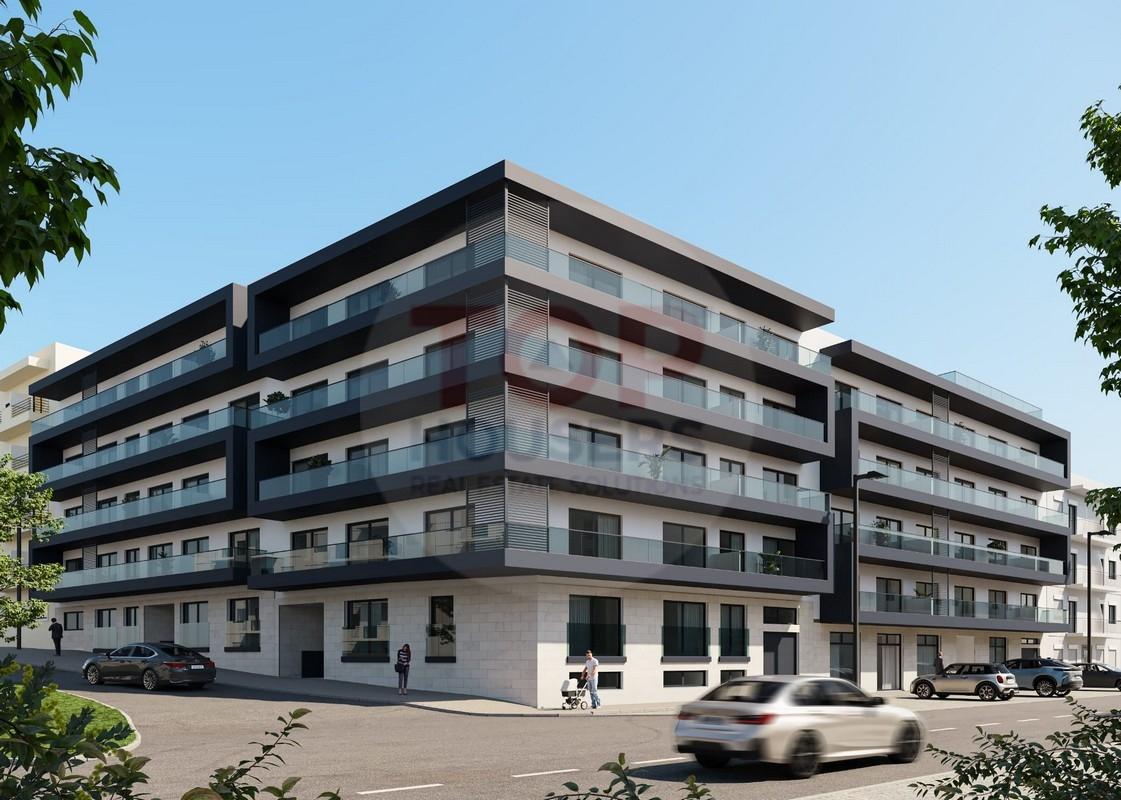 Apartamento T1 Novo com piscina no terraço e garagem - Olhão