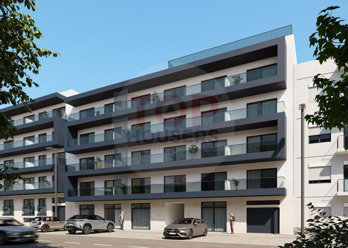 Apartamento T1 Novo com piscina no terraço e garagem - Olhão