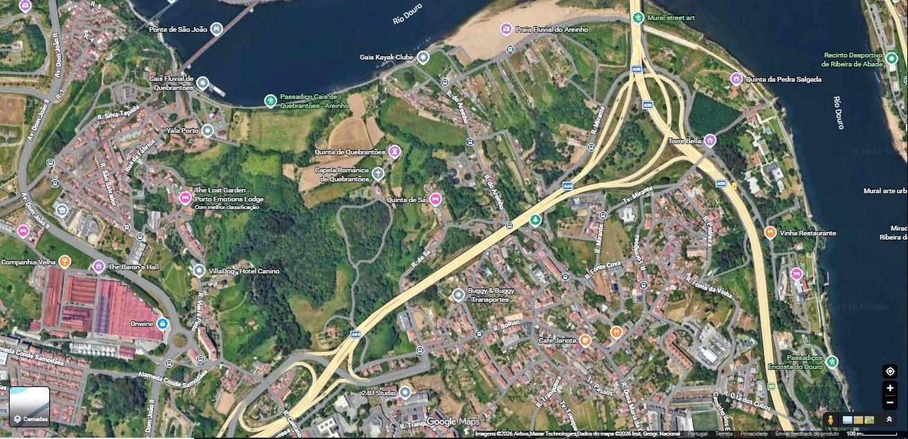CPM26530 Terreno Urbano 1100m2 c/ Vistas Rio Douro, Gaia, perto Ponte Freixo e Areinho menos 130€/m2