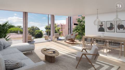 Apartamento T3 no Prestegioso Edificio The Coral em Cascais, Gandarinha