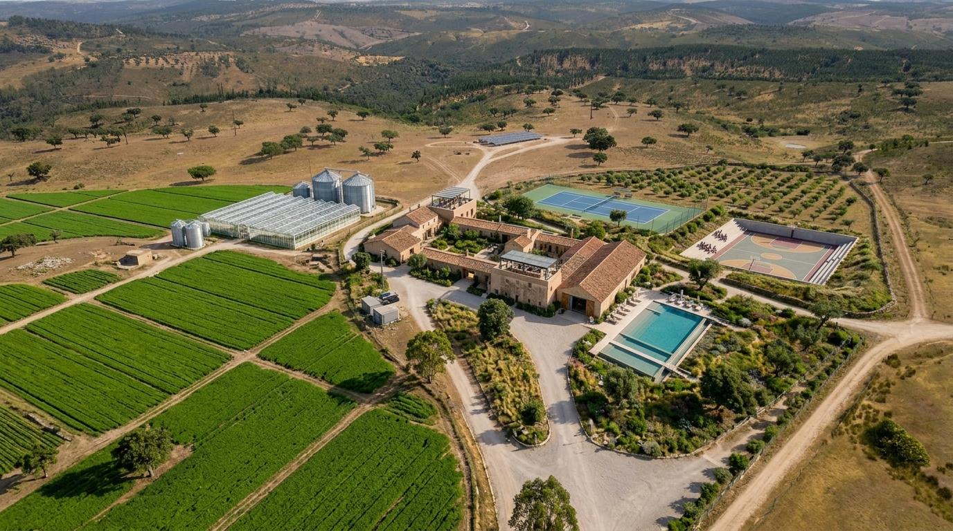 194,45 Hectares | 1 km de Frente Privada para o Rio Tejo | Portugal