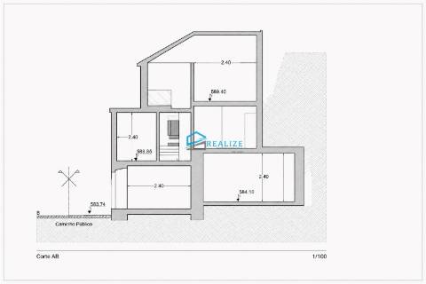 Moradia em Pedra para Reconstrução com Projeto Aprovado