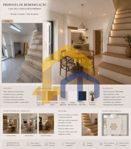 Moradia T1 com Jardim | Dentro da Muralha de Estremoz