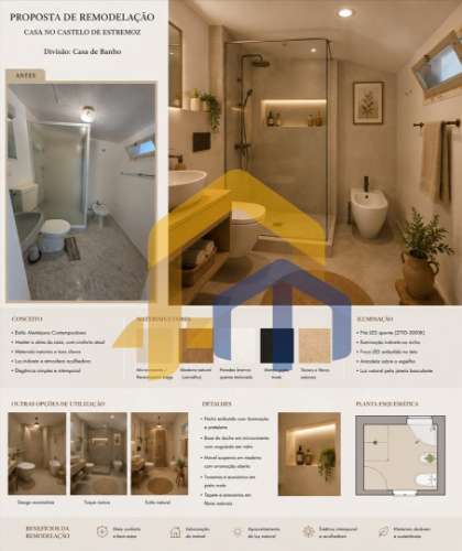 Moradia T1 com Jardim | Dentro da Muralha de Estremoz