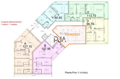 Apartamento T3 em Mangualde