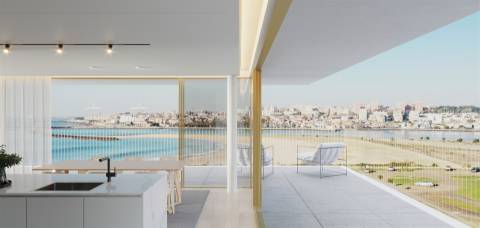 T3 vista mar e rio empreendimento Douro Atlântico