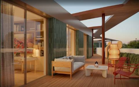 T3 de luxo c/ terraço em construção na Av da Boavista