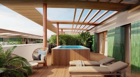 T5 de luxo c/ terraço e piscina com 685 m2 em construção na Av da Boavista