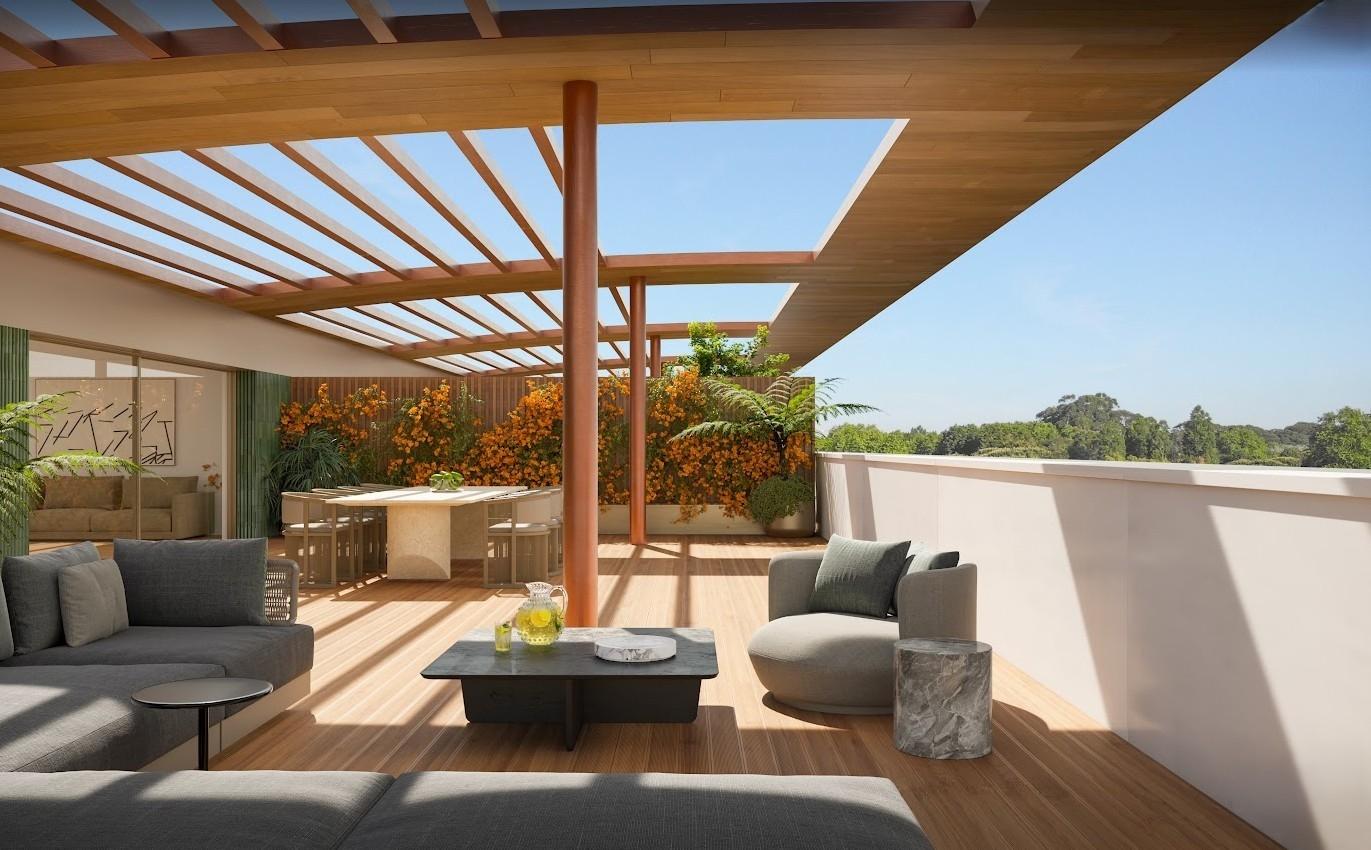 T4 de luxo c/ terraço e piscina com 485 m2 em construção na Av da Boavista