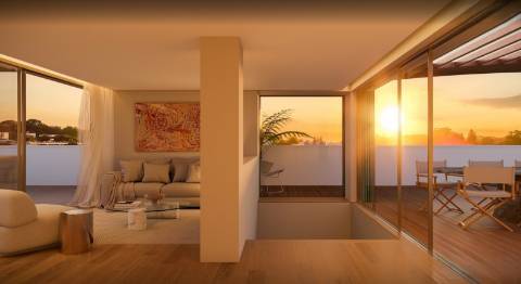 T4 de luxo c/ terraço e piscina com 485 m2 em construção na Av da Boavista