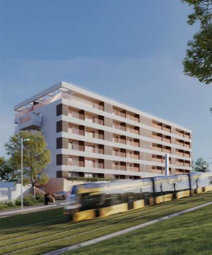 T1 em construção | Varanda | Garagem no Porto