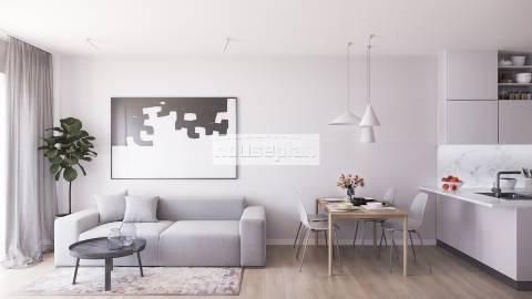 Apartamento T2 novo com garagem, no coração das Avenidas Novas/730.000€.