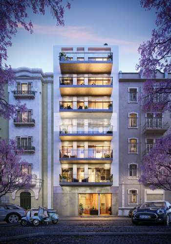 Apartamento T2 novo com garagem, no coração das Avenidas Novas/730.000€.
