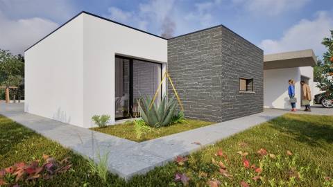 Moradia Isolada T4, inserida em 1352 m2 de terreno.