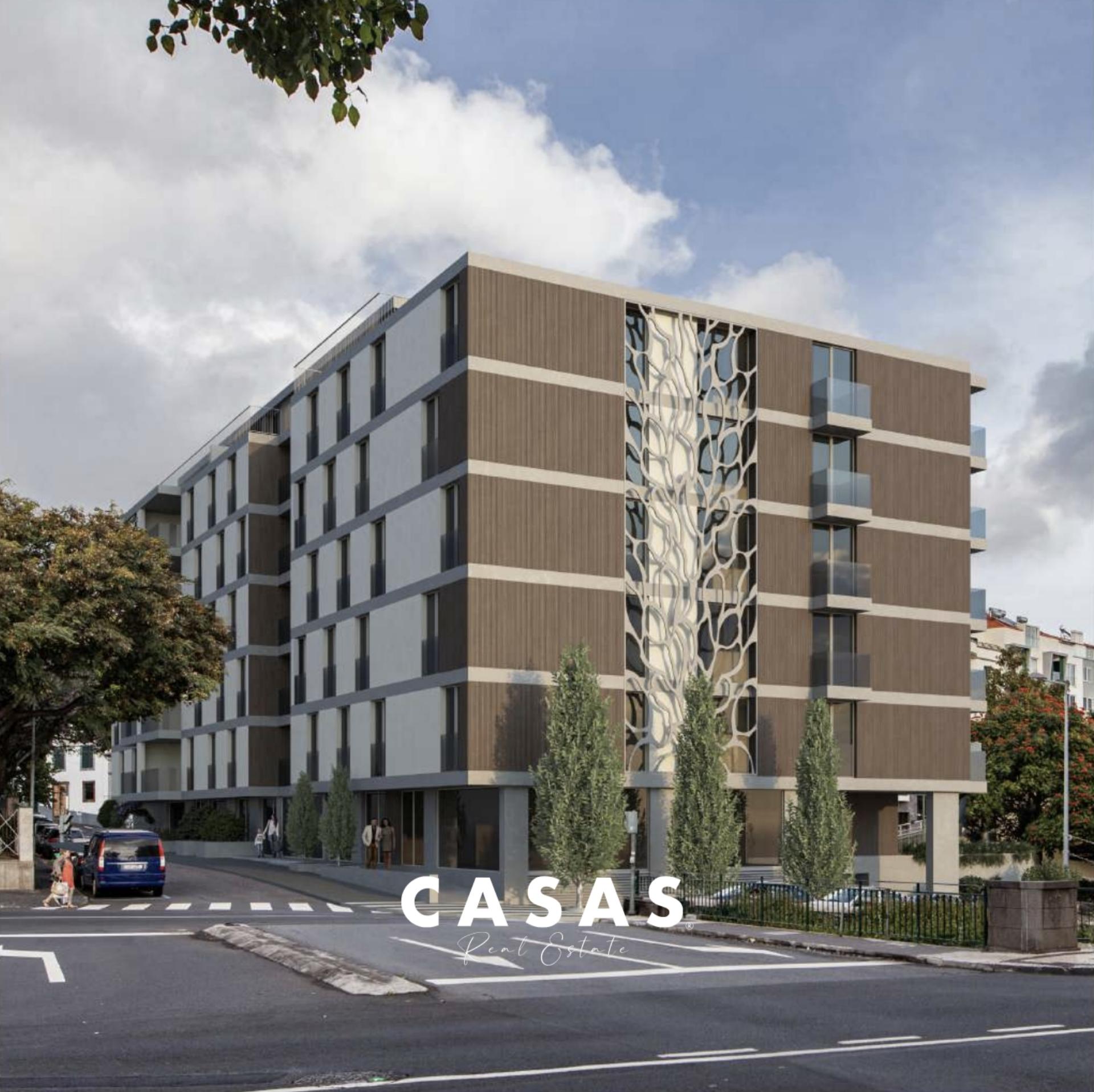 APARTAMENTO T2 C/ Terraço de 68.20 m²​​​​​​​ | Edifício de Luxo no Centro do Funchal.