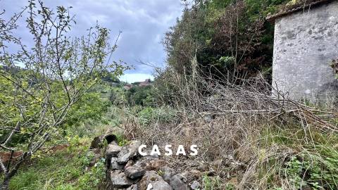 Moradia devoluta num lote de terreno misto de 2.950m² com duas frentes de estrada em Santana