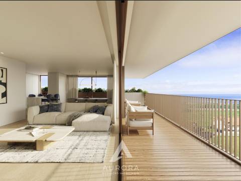 Apartamento T3 - Terraço + varandas + 2 lugar de garagem + arrumos