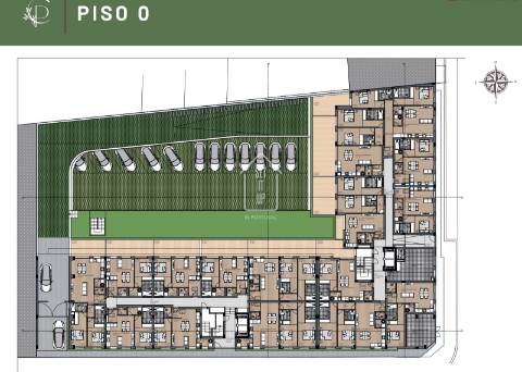 T2 Novo, com terraço de 31 m2, garagem, Condomínio Fechado, no Coração de Matosinhos