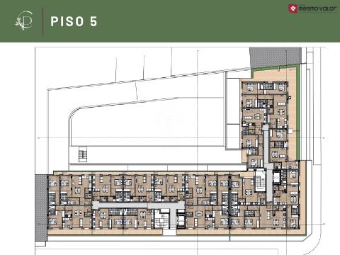 APARTAMENTO T2 NOVO, com varanda e estacionamento. Condomínio Fechado no Coração de Matosinhos