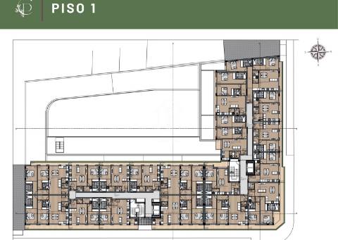 Conheça, no coração de Matosinhos, T2, NOVO, com varanda, e estacionamento.