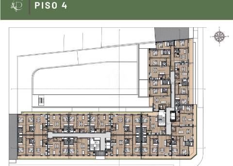 Conheça, no coração de Matosinhos, T2, NOVO, com varanda, e estacionamento.